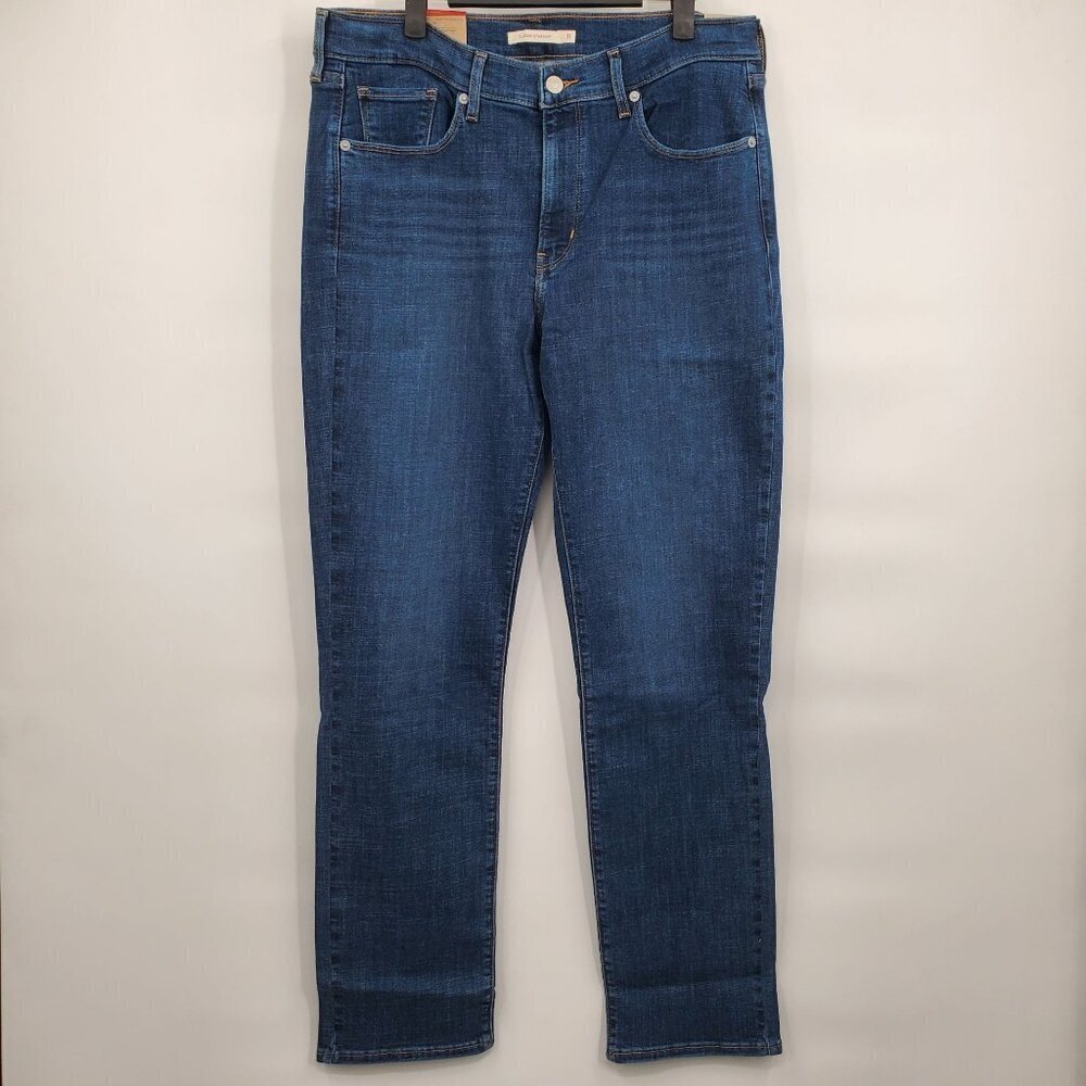 Levi's Steller Stretch Classic Straight Jeans Denim Pants Women Size 31 NWT